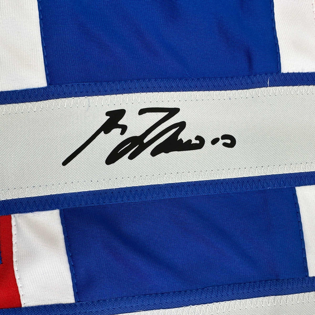 Facsimile Autographed Guy LaFleur Montreal Red Reprint Jersey Size Men's XL