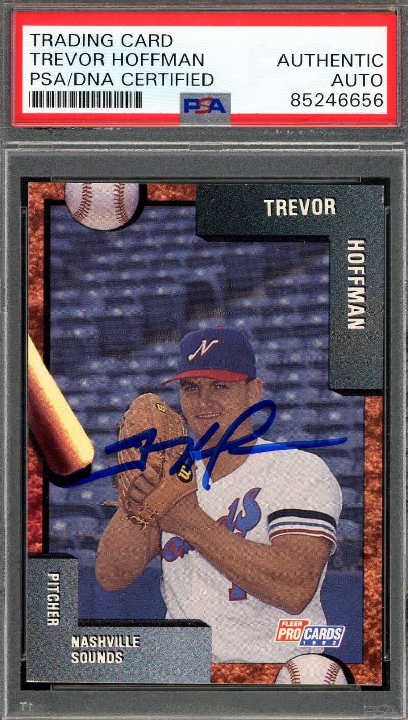 Trevor Hoffman PSA DNA Signed 1992 Fleer Rookie Autograph