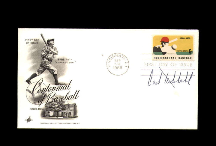 Carl Hubbell PSA DNA Signed 1969 Centennial First Day Cover Cache FDC Autograph