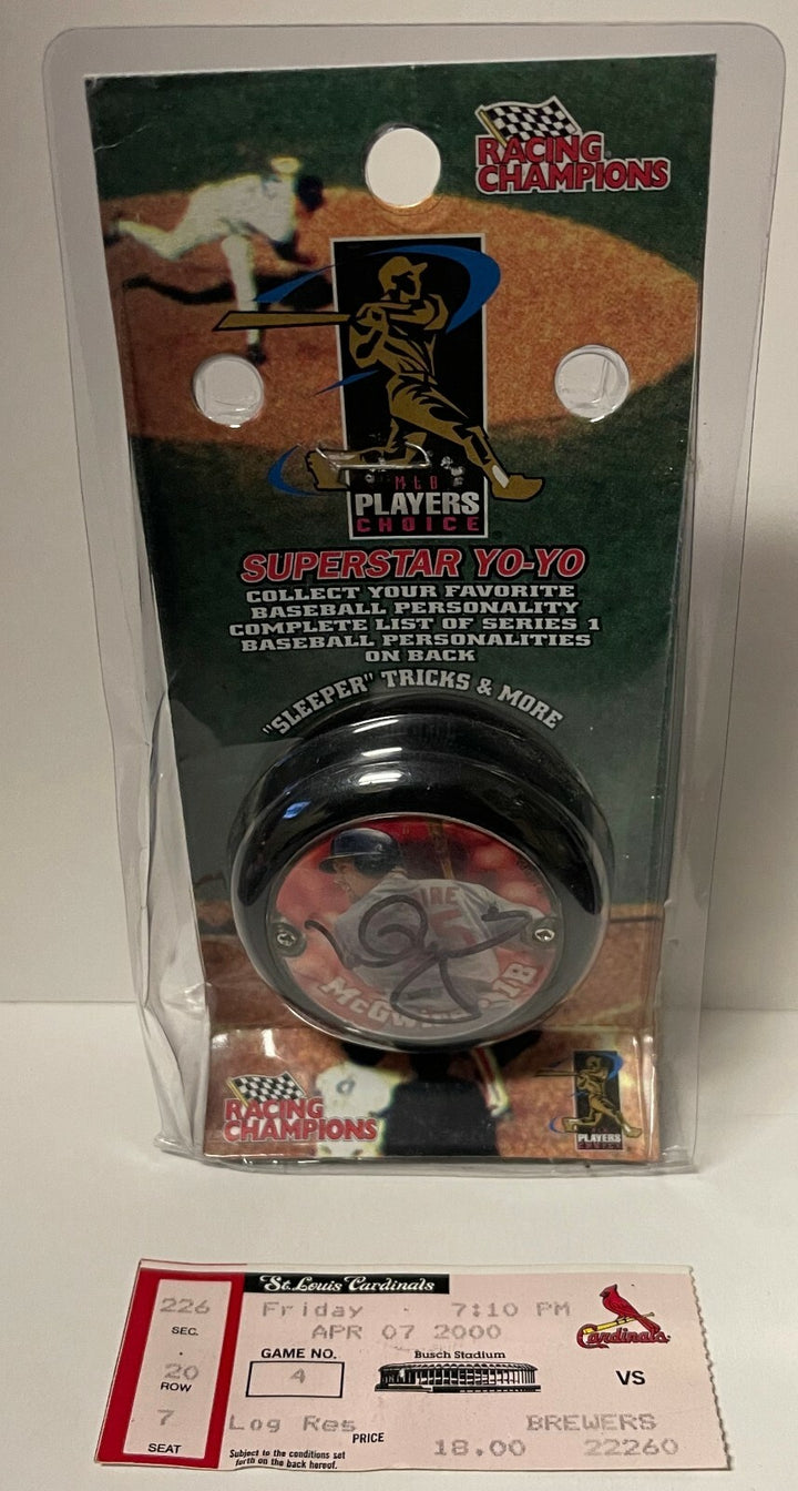 Mark McGwire signed St. Louis Cardinals MLB/Racing Champions Superstar YO-YO-JSA
