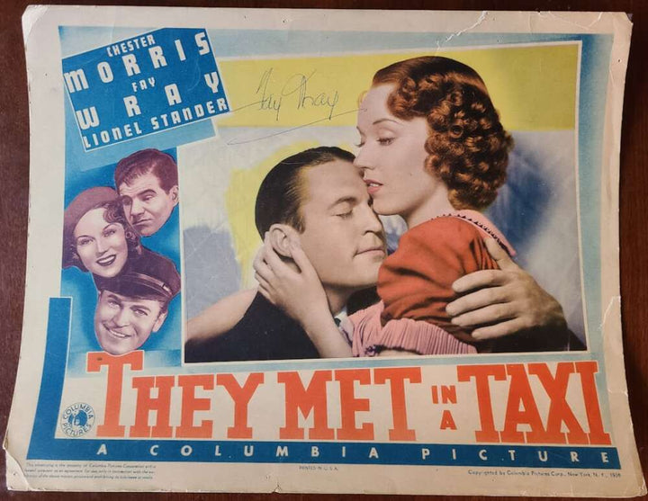 Fay Wray PSA DNA Coa Signed They Met In A Taxi Autograph