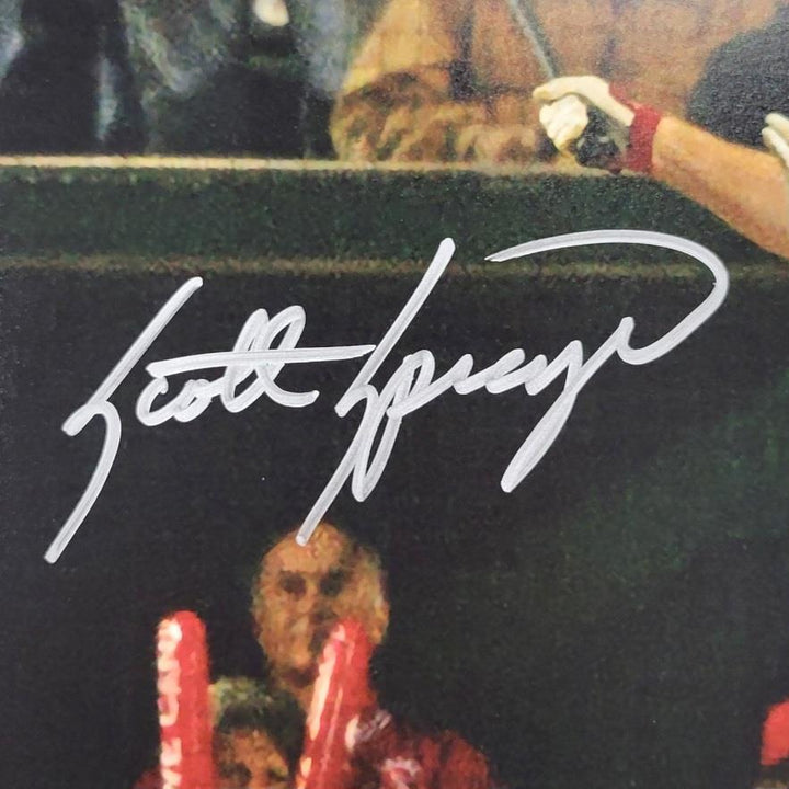 Scott Spiezio signed World Series Game 6 HR Angels 11x14 photo auto Beckett BAS