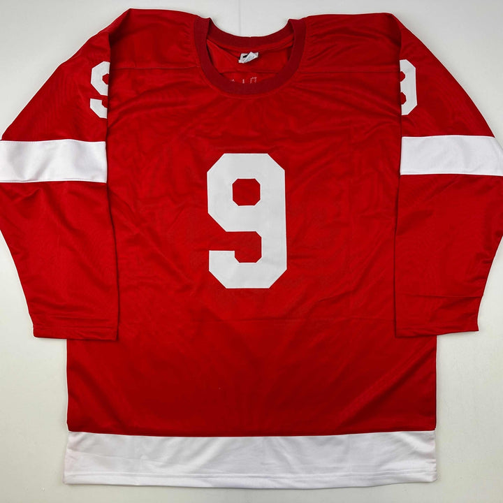 Facsimile Autographed Gordie Howe Detroit Red Reprint Auto Jersey Size Men's XL