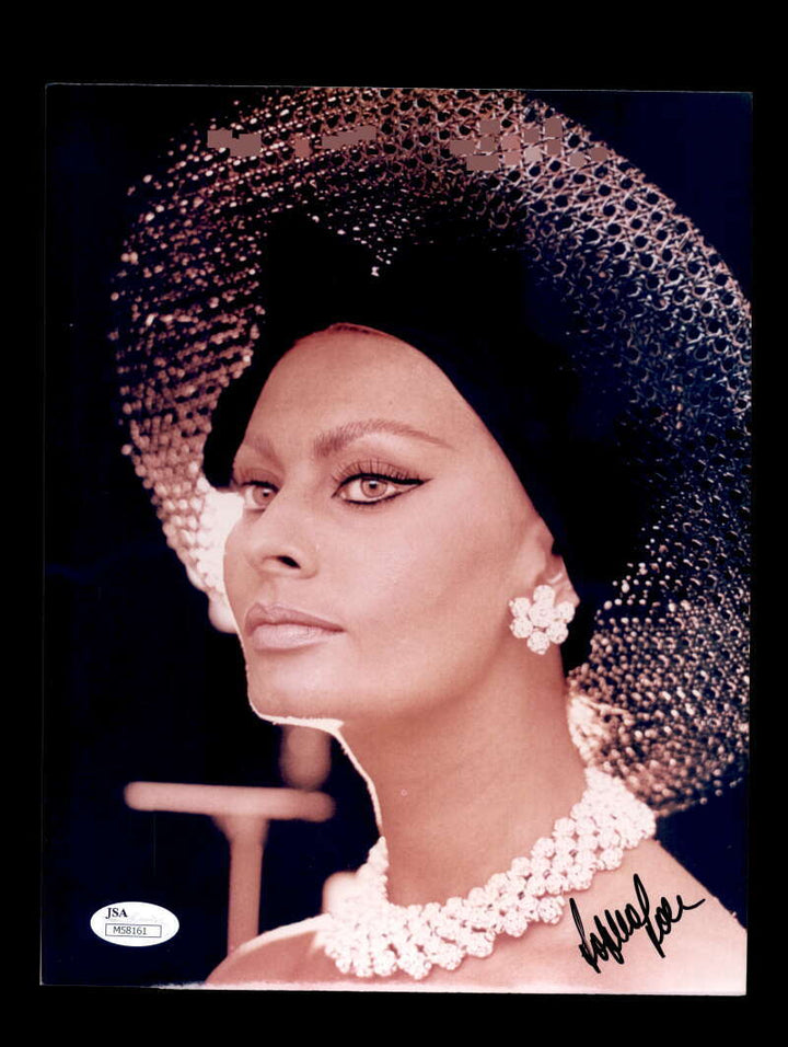Sophia Loren JSA Coa Signed 8x10 Photo Autograph 4