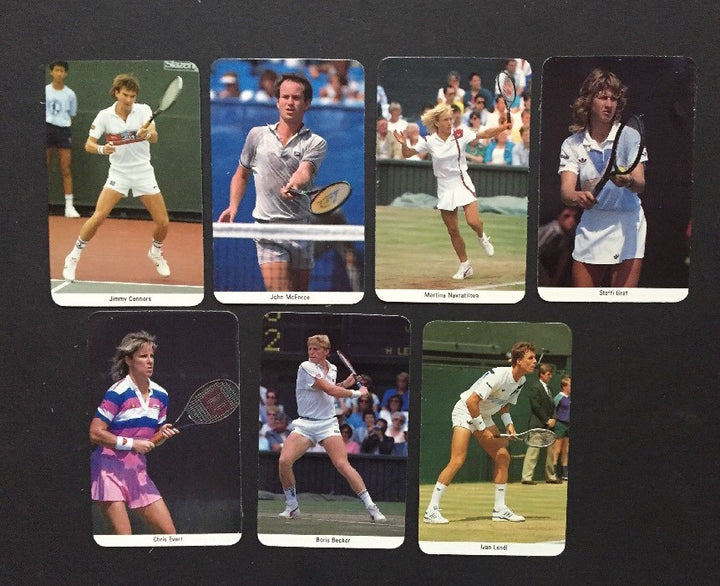 1986 FAX PAX TENNIS Factory Case 20 Set John McEnroe Steffi Graf Rc Mint Sets