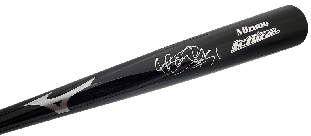 Ichiro Suzuki Signed Black Mizuno Game Model Bat Seattle Mariners "#51" IS Holo