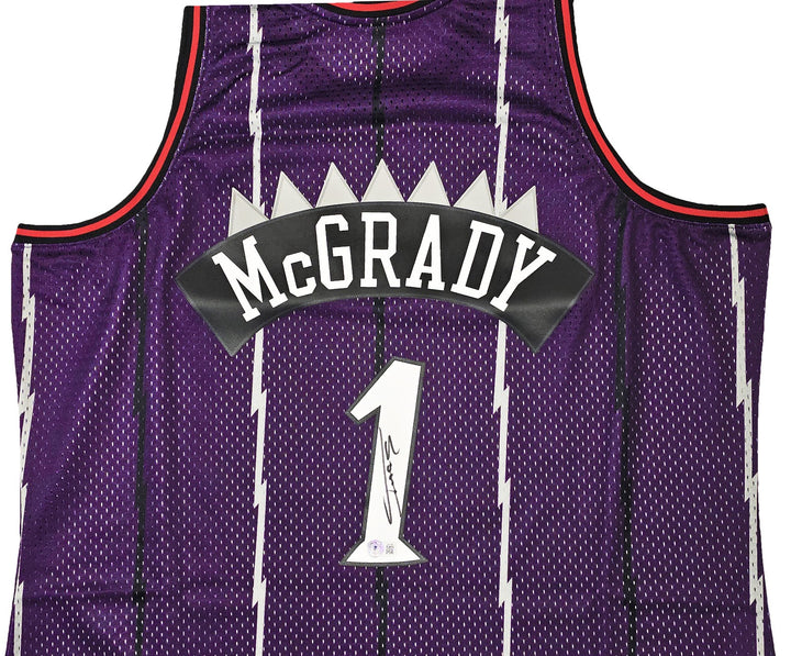 Raptors Tracy McGrady Auto Purple Mitchell Ness 98-99 HWC Swingman Jersey 2X