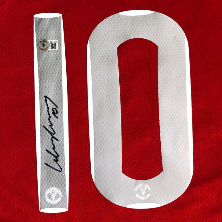 Wayne Rooney Autographed Manchester United Jersey BAS COA  Signed Futbol