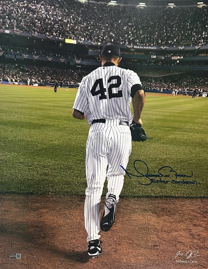 Mariano Rivera Yankees Signed 16x20 Framed Causi Photo Sandman Auto Steiner HOF