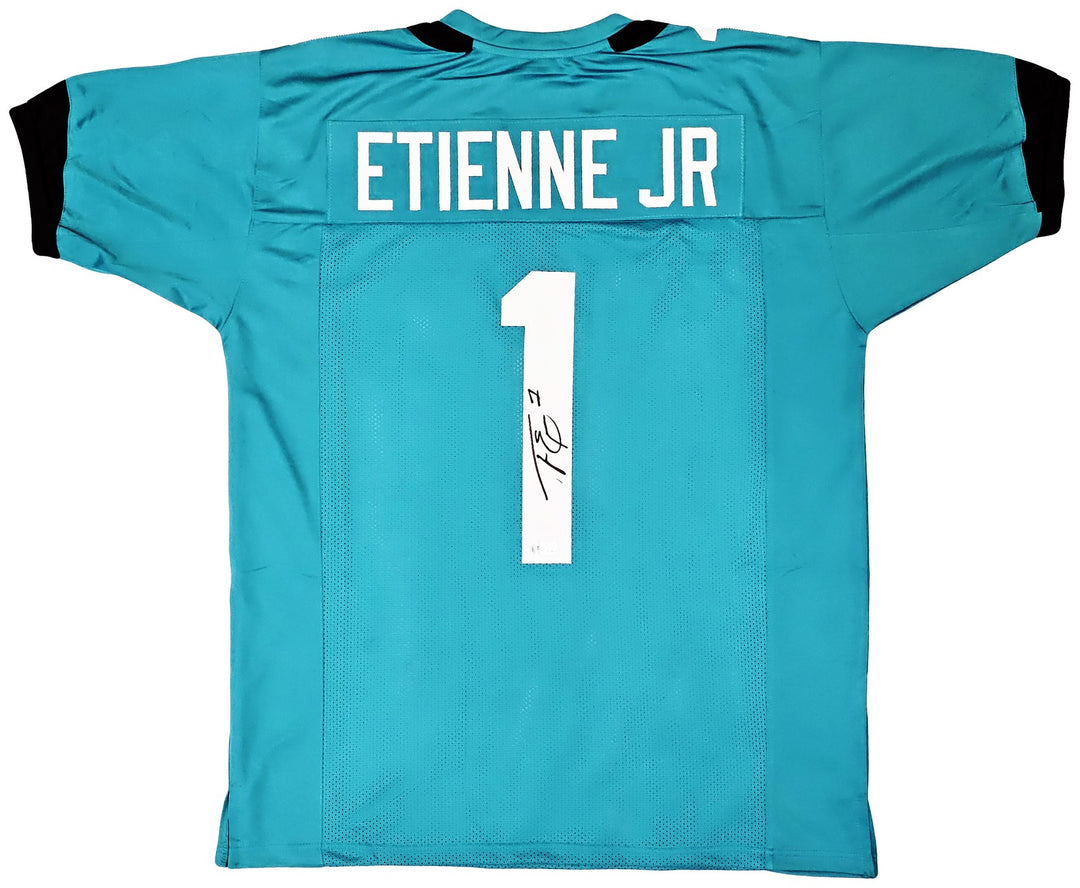 Jacksonville Jaguars Travis Etienne Signed Teal Jersey Beckett Witness