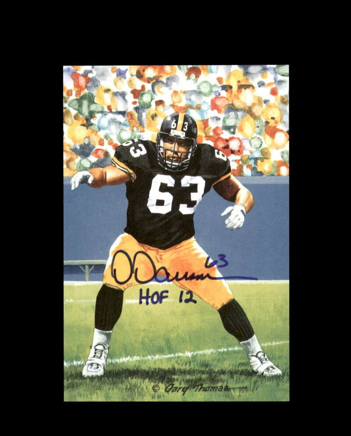 Dermontti Dawson PSA DNA Signed Goal Line Art Card GLAC Autograph HOF 12