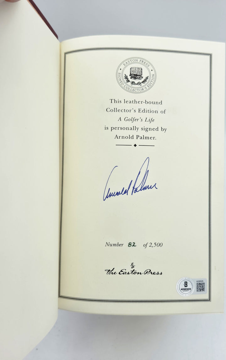 Arnold Palmer Signed Easton Press A Golfer's Life Book #82/2500 Beckett