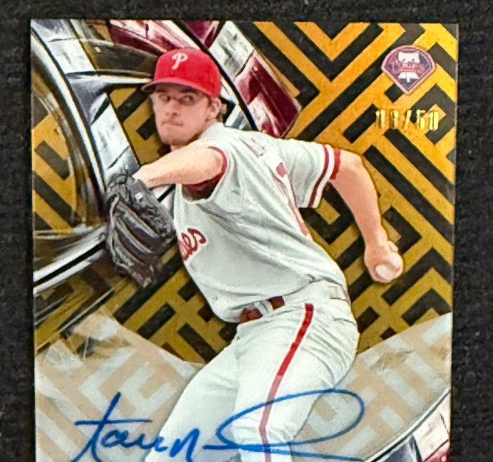 2016 Topps High Tek Rookie Mint On Card Auto #HT-AN Aaron Nola /50 Phillies Rc