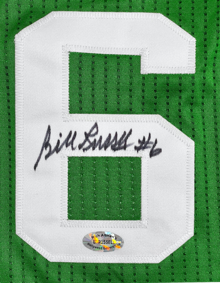 Bill Russell Autographed Boston Celtics #6 Jersey Altman Hollywood COA Signed