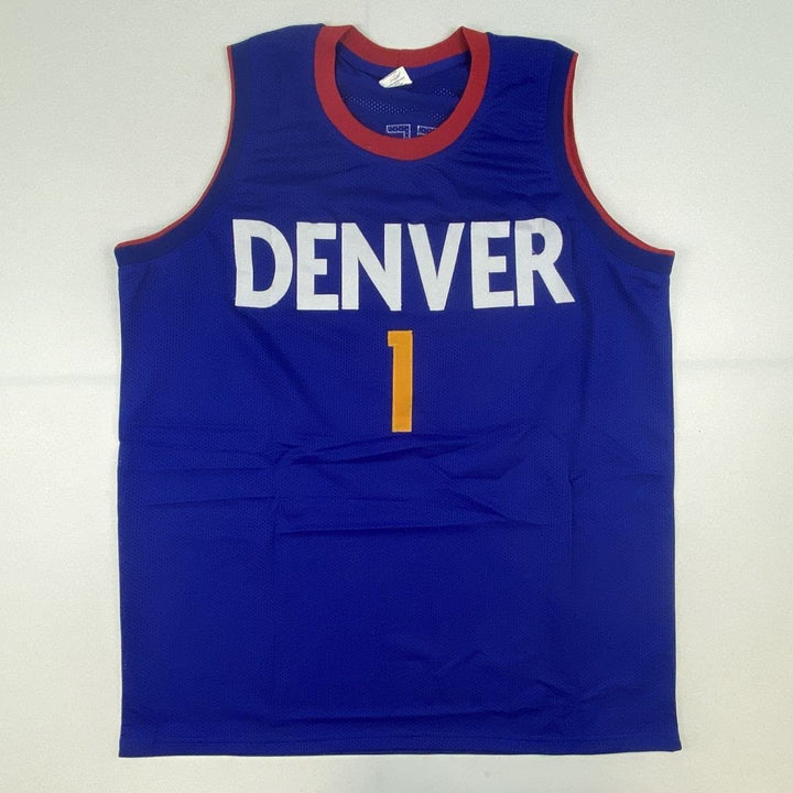 Autographed/Signed MICHAEL PORTER JR Denver Royal Blue Jersey PSA COA Auto