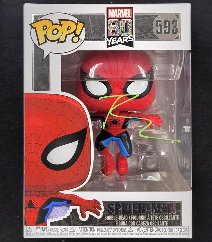 Tobey Maguire signed Spider-Man Marvel 80 Years Funko Pop autograph Beckett BAS