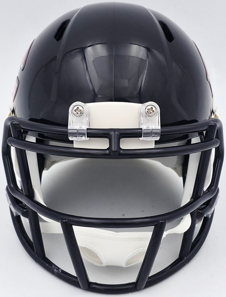 Devin Hester Signed Chicago Bears Blue Speed Mini Helmet Beckett Witness