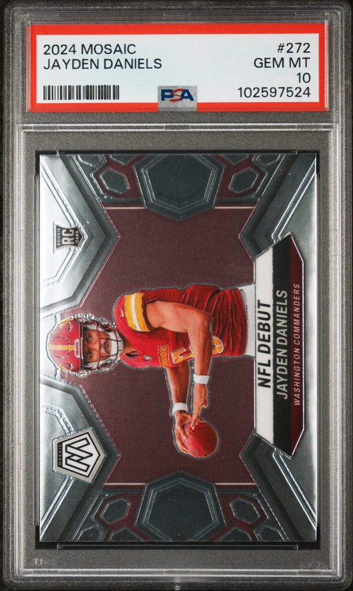 Graded 2024 Panini Mosaic Jayden Daniels #272 Rookie RC Card PSA 10 Gem Mint