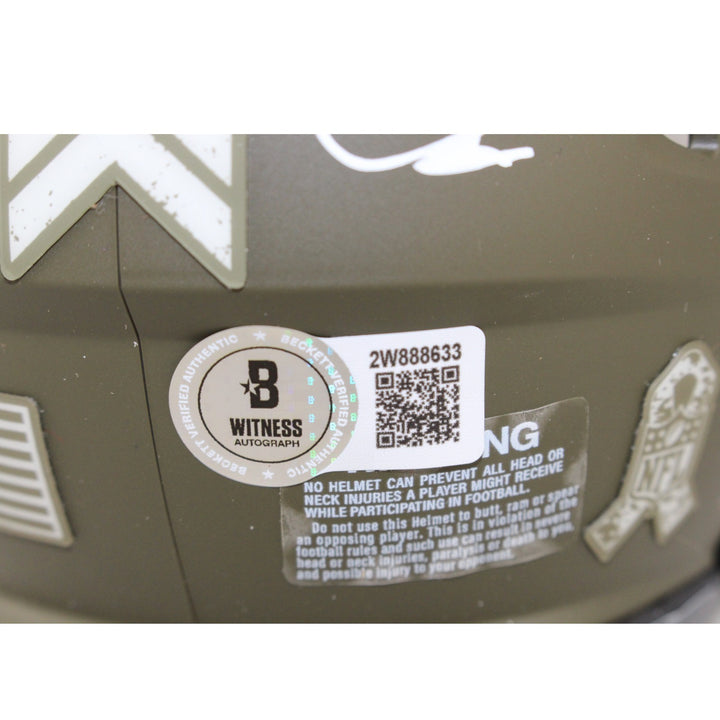 Michael Irvin Autographed Dallas Cowboys 2022 STS Mini Helmet Beckett 53630