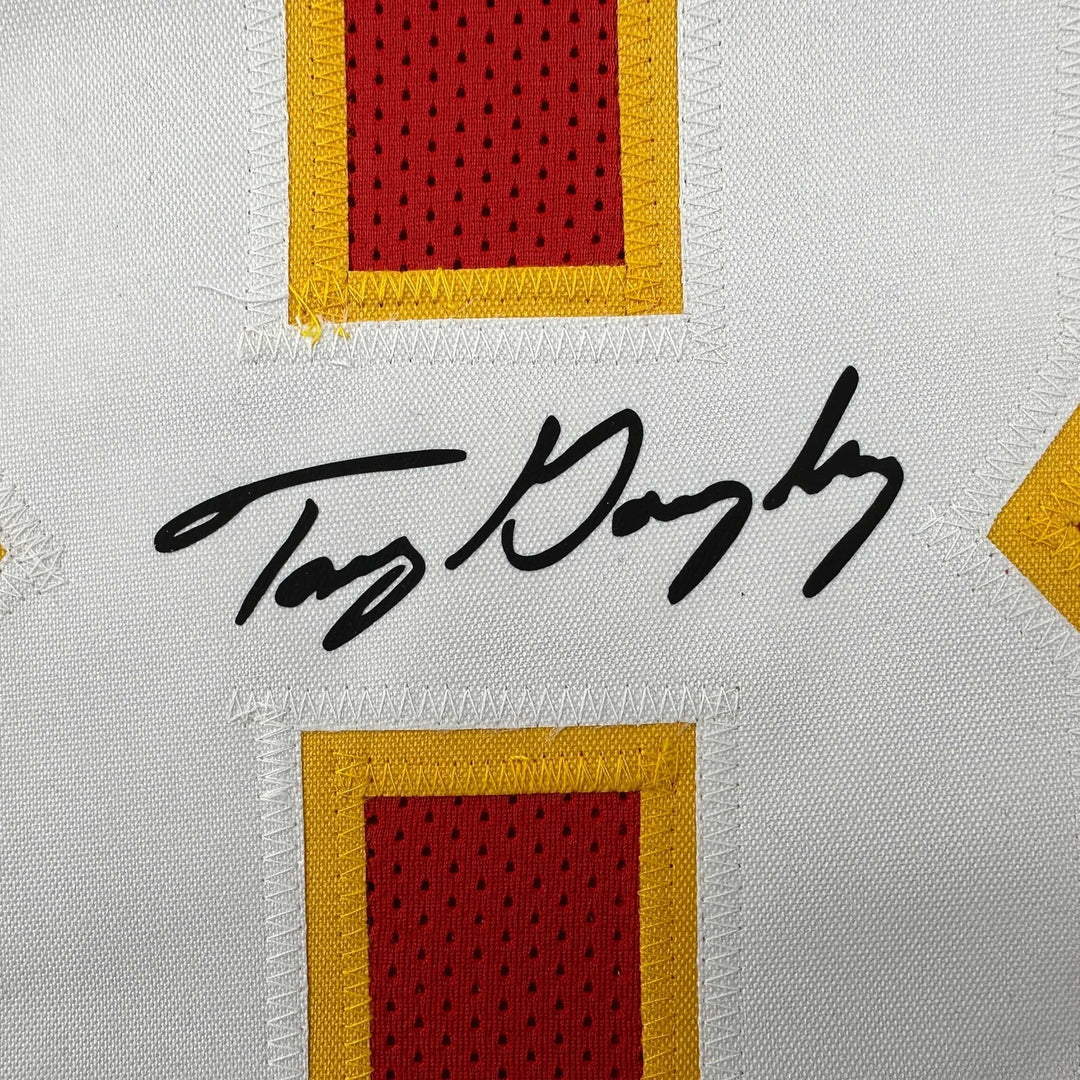 Facsimile Autographed Tony Gonzalez Kansas City Red Reprint Jersey Size Men's XL