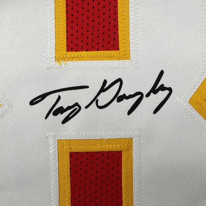 Facsimile Autographed Tony Gonzalez Kansas City Red Reprint Jersey Size Men's XL
