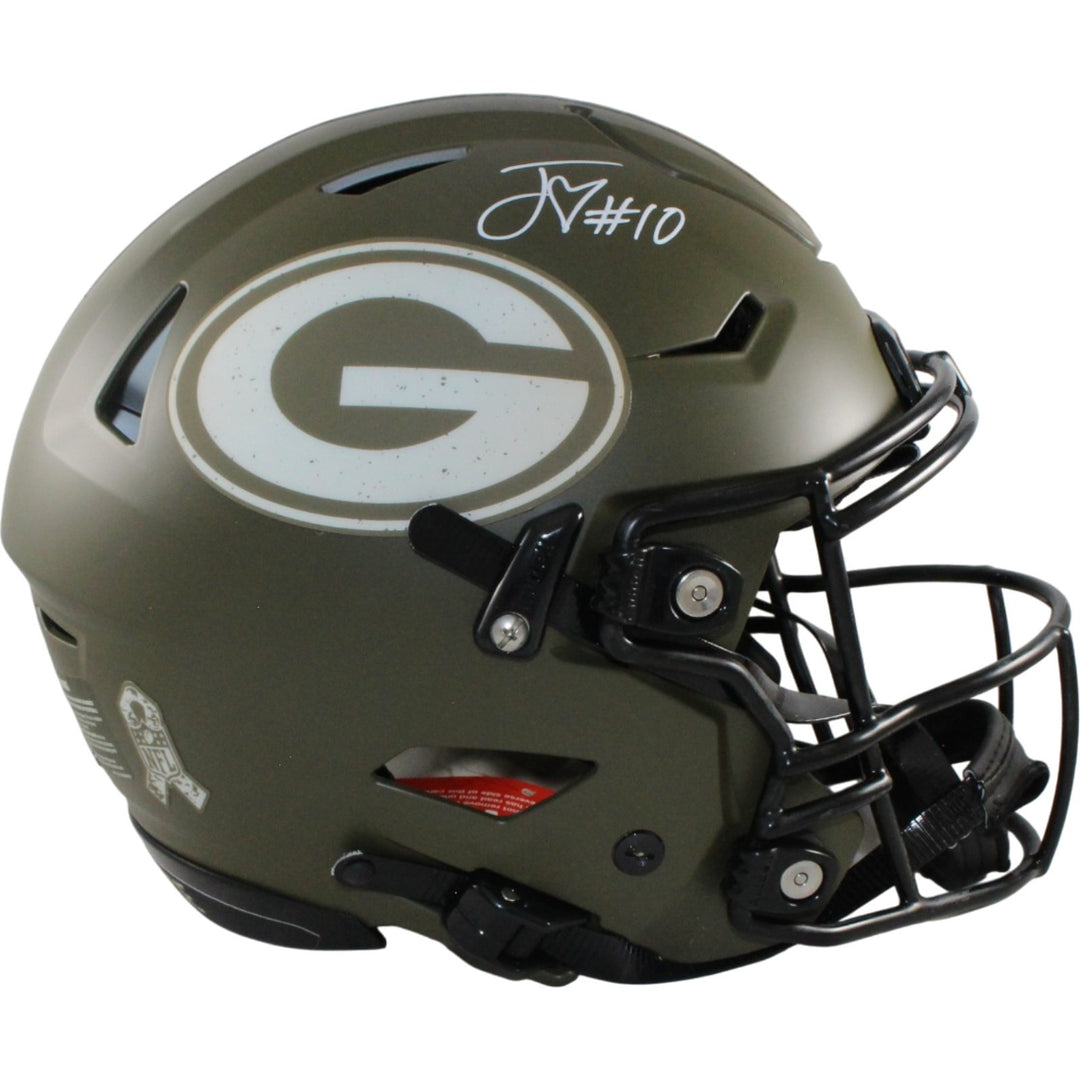 Jordan Love Autographed Green Bay Packers SpeedFlex 22 STS Helmet Beckett 57141