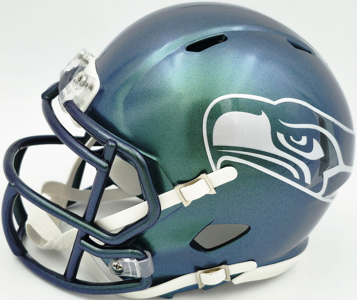 Grey Zabel Signed Seattle Seahawks Rivalries Speed Mini Helmet MCS Holo