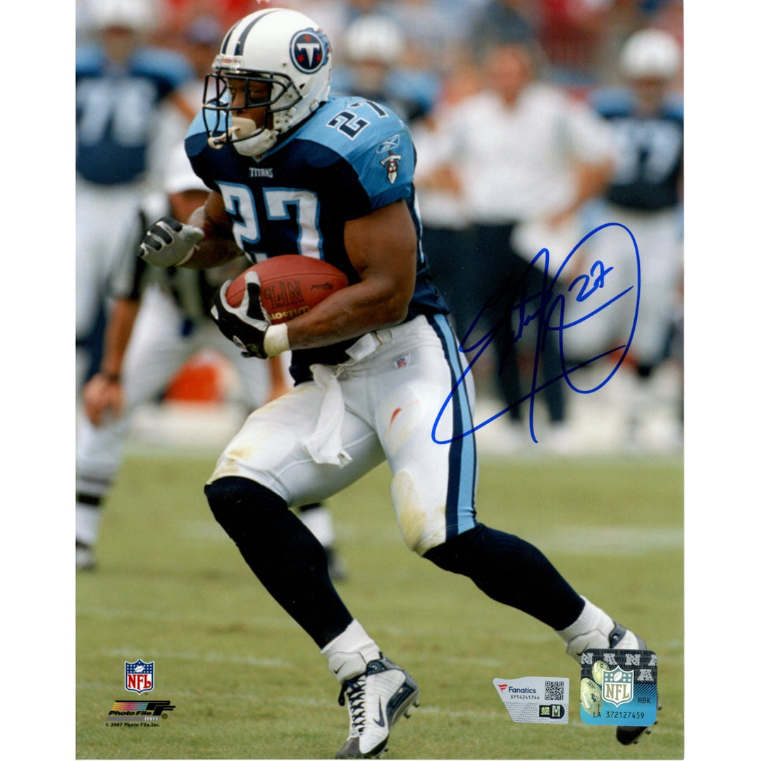 Eddie George Autographed Tennesee Titans 8x10 Photo Fanatics 51662