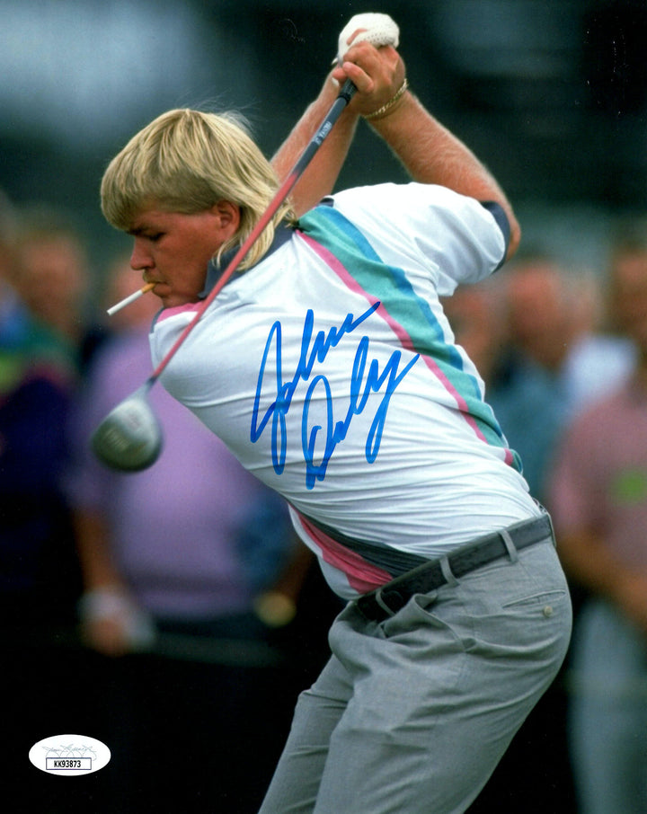 John Daly Signed 8x10 Framed Golf Photo JSA COA Autograph PGA Cigarette in Mouth