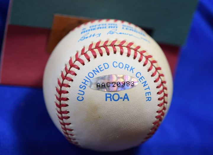 Whitey Ford Upper Deck Coa Autographed American League OAL Signed Baseball