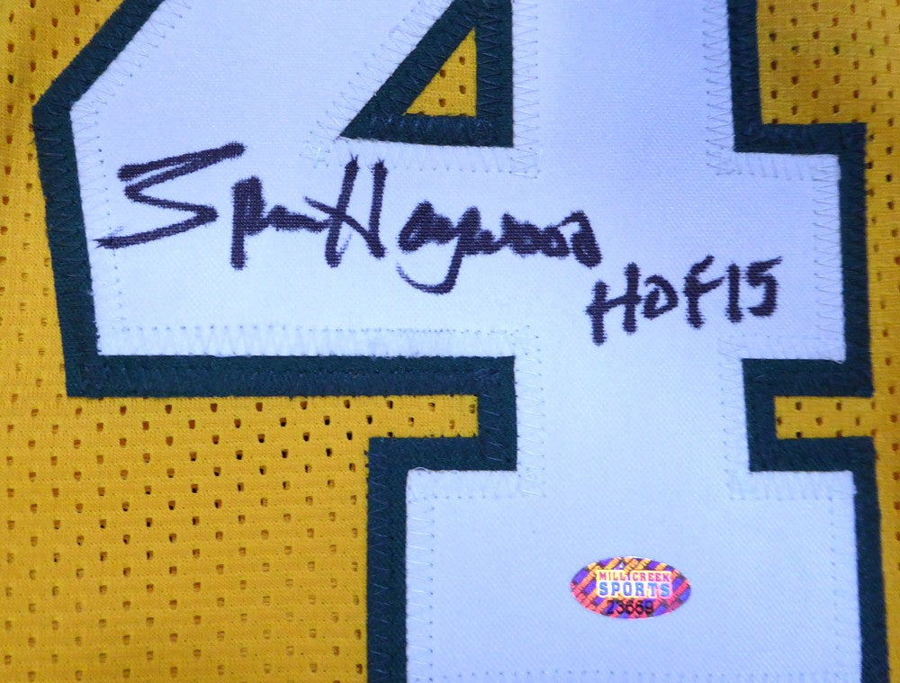 Seattle Sonics Spencer Haywood Autographed Signed Gold Jersey "HOF 15" MCS Holo