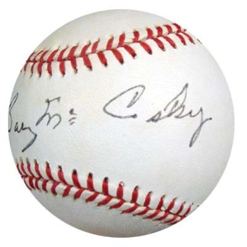Barney McCosky Signed NL Baseball Detroit Tigers, Oakland A's PSA/DNA