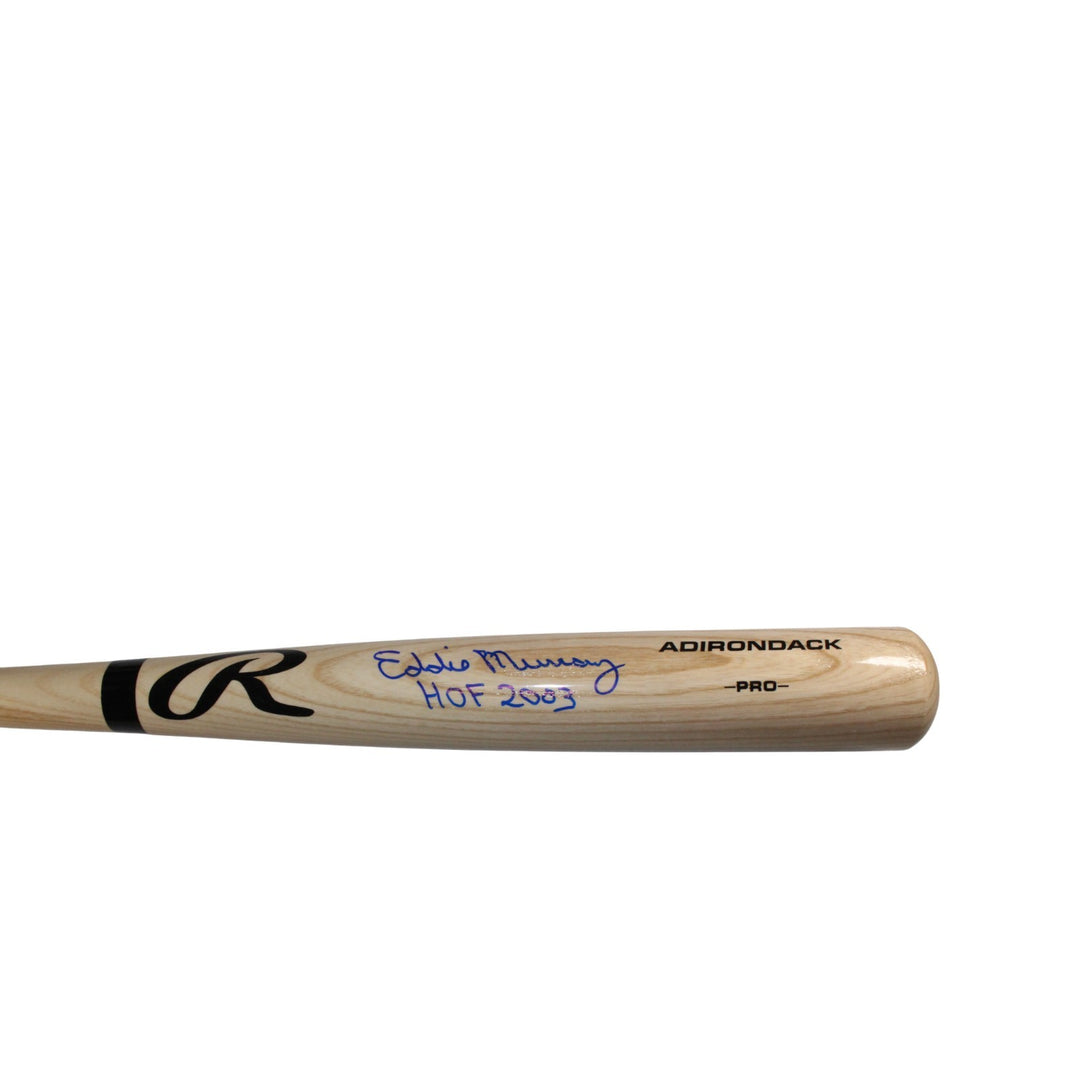 Eddie Murray Autographed Baltimore Orioles Blonde Baseball Bat HOF Beckett 54074