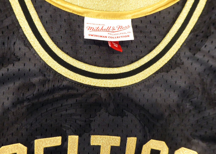 Celtics Larry Bird Auto Black Mitchell Ness GoldToile Swingman Jersey XL Beckett