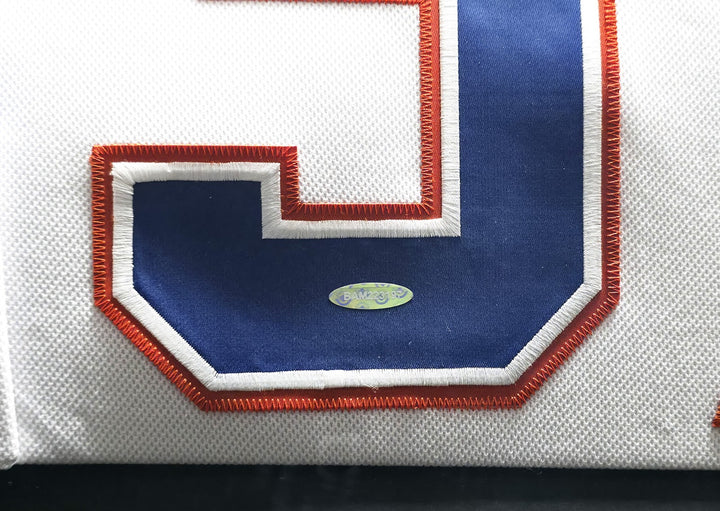 Edmonton Oilers Connor McDavid Signed Framed White Auth Adidas Jersey UDA Holo
