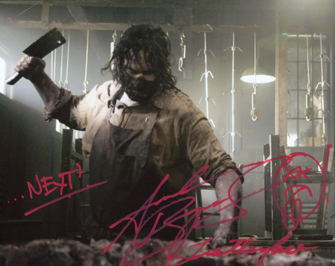 Andrew Bryniarski "...Next!" "Leatherface" Autographed Texas Chainsaw Massacre 8