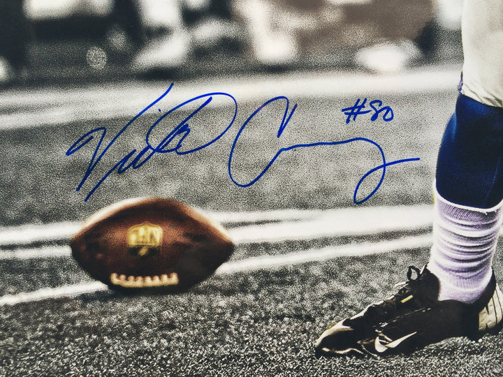 Victor Cruz Signed 20x24 scream Photo framed Giants vs cowboys Auto steiner /80