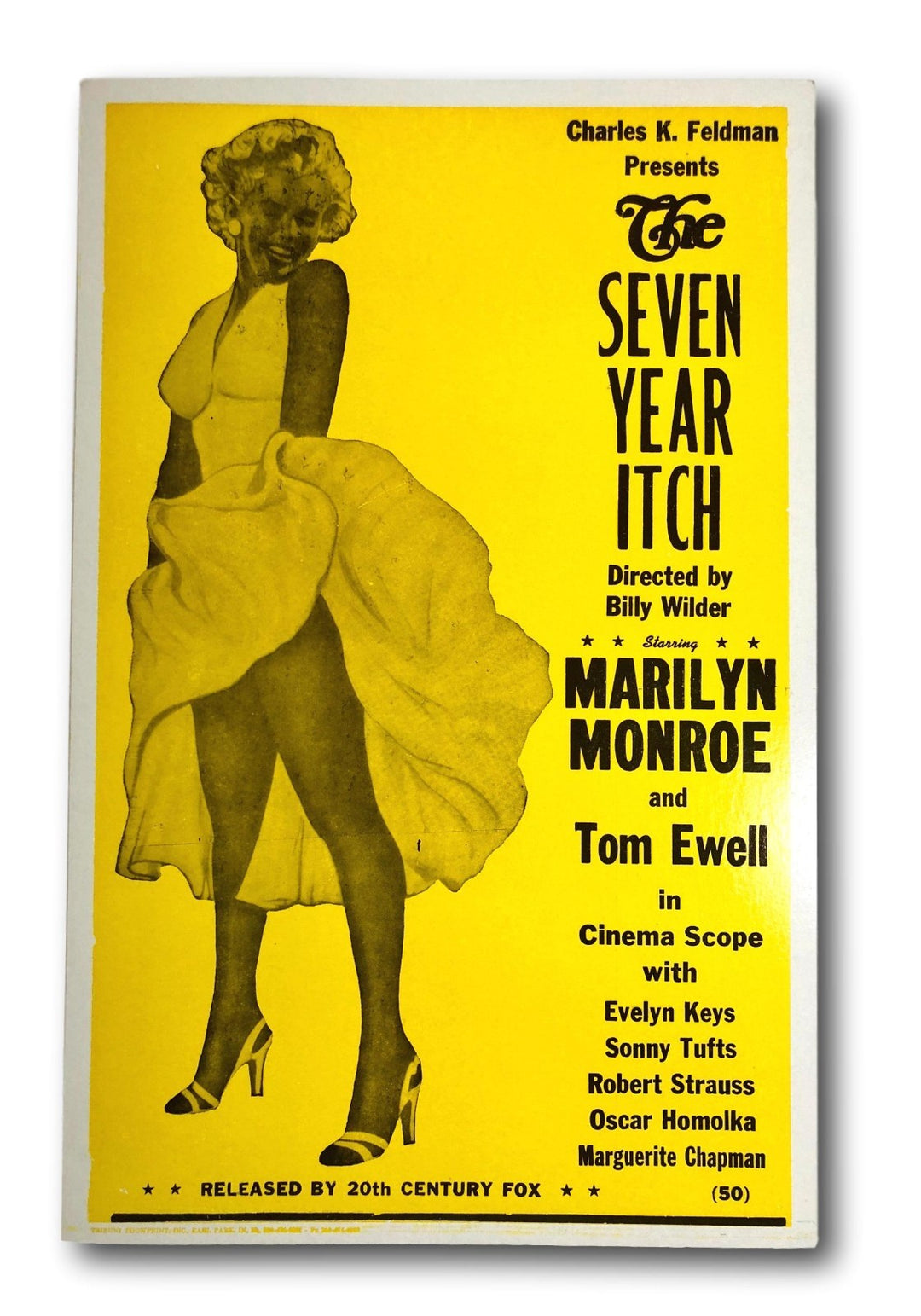 Marilyn Monroe Vintage "The Seven Year Itch" 14x22 Tribute Poster Movie