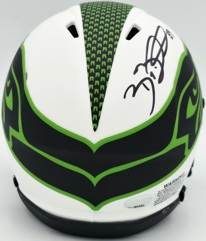 Brian Blades Signed Seahawks Lunar Eclipse White Speed Mini Helmet MCS Holo