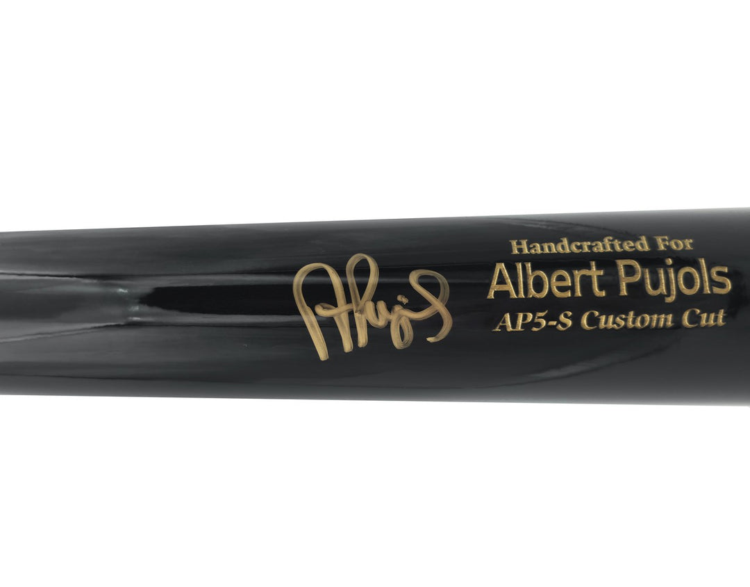 Albert Pujols Auto Black Marucci Player Model Baseball Bat Cardinals BAS