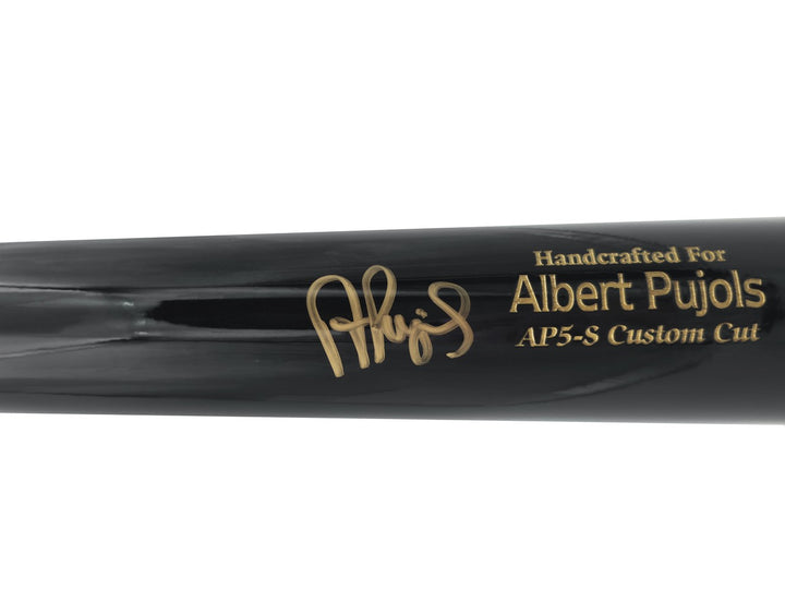 Albert Pujols Auto Black Marucci Player Model Baseball Bat Cardinals BAS