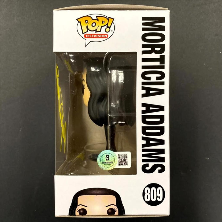 Anjelica Huston signed Morticia Addams Funko Pop! 809 autograph (B) Beckett BAS