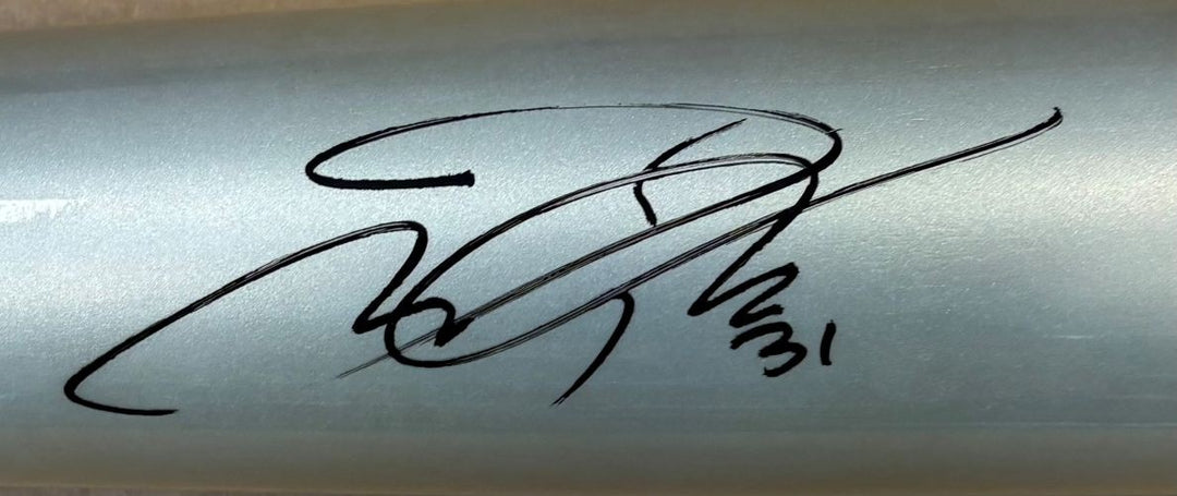 Joc Pederson Texas Rangers Signed Silver Marucci Model JP31 Bat MLB Hologram