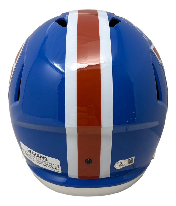 John Elway Signed Denver Broncos Full Size T/B Replica Speed Helmet BAS