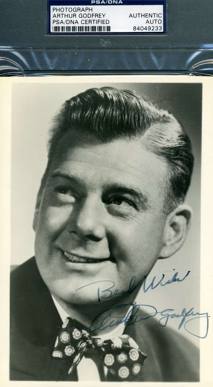 Arthur Godfrey Psa Dna Coa Hand Signed Photo Authentic Autograph