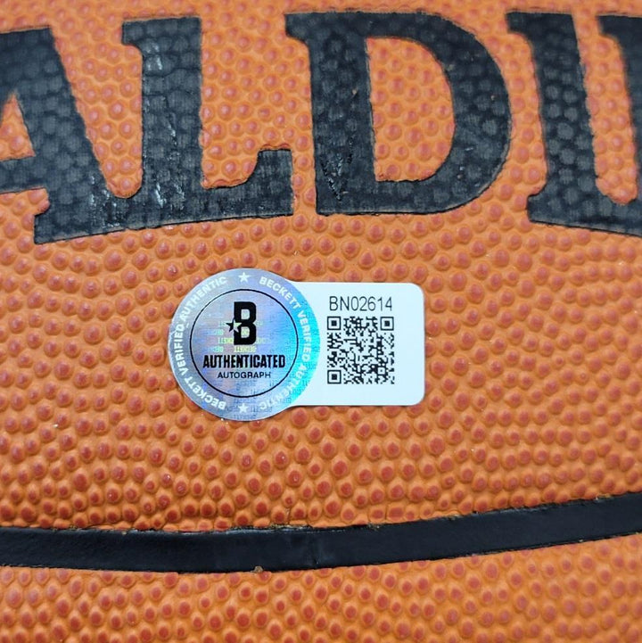 Mark Madsen signed NBA Official Spalding Game Ball Basketball Lakers Beckett BAS