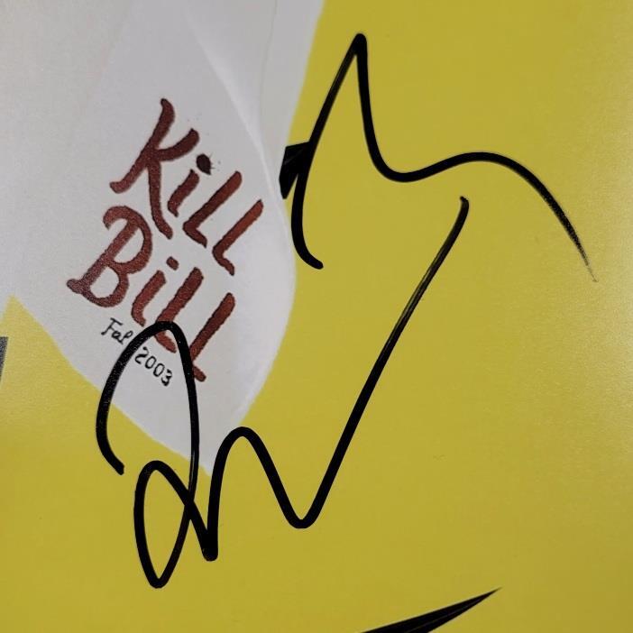 Quentin Tarantino signed Kill Bill 12x18 Movie Poster photo A ~ Beckett BAS Holo