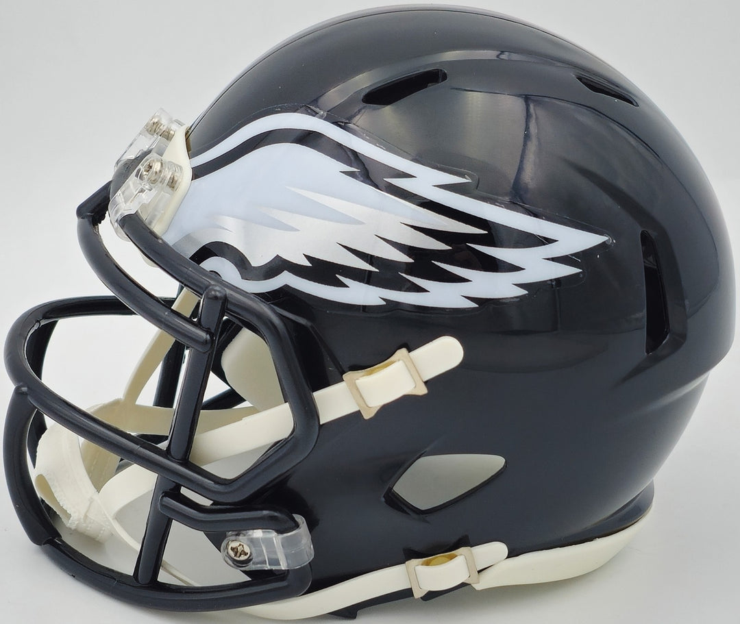 Darius Slay Jr. Signed Eagles 2022 Alternate Black Speed Mini Helmet Beckett Wit