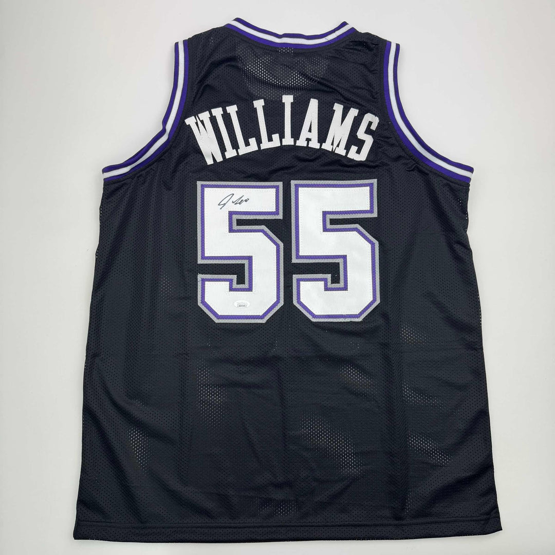 Autographed/Signed JASON WILLIAMS Sacramento Black Basketball Jersey PSA/DNA COA