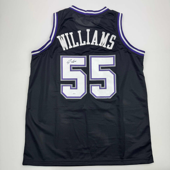 Autographed/Signed JASON WILLIAMS Sacramento Black Basketball Jersey PSA/DNA COA